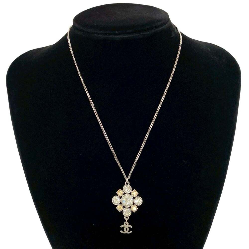 CHANEL Silver Logo Necklace - Picture 2 of 5